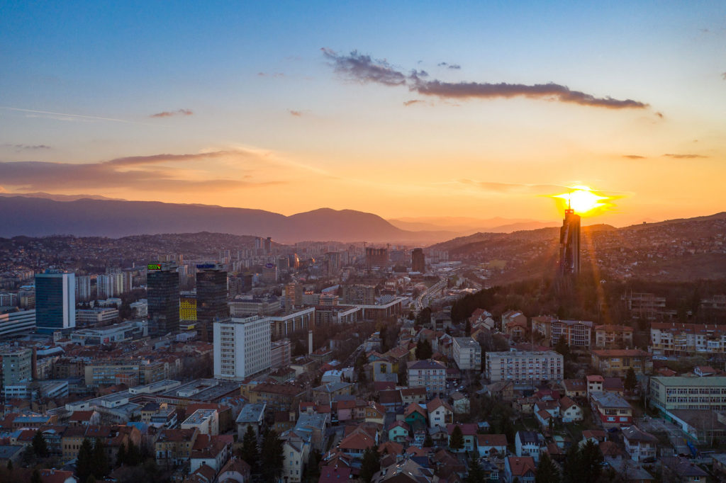 Sunset in Sarajevo