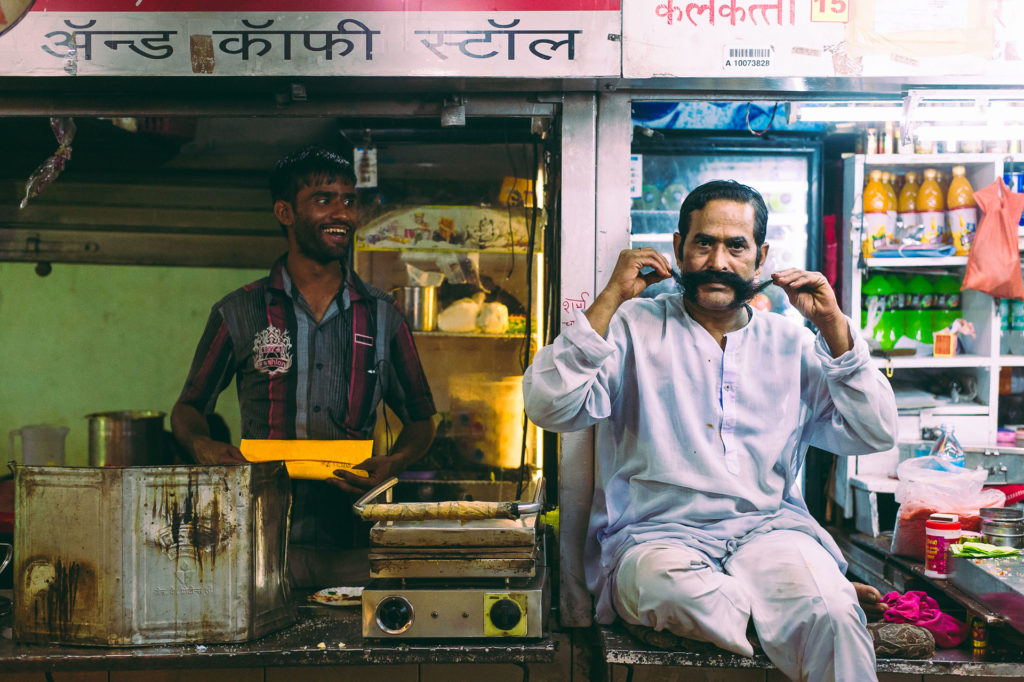 Man making fun in Mumbai