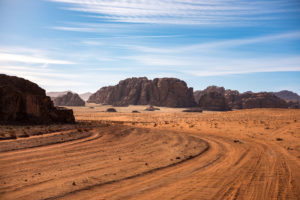 Deeper in the desert of Wadi Rum