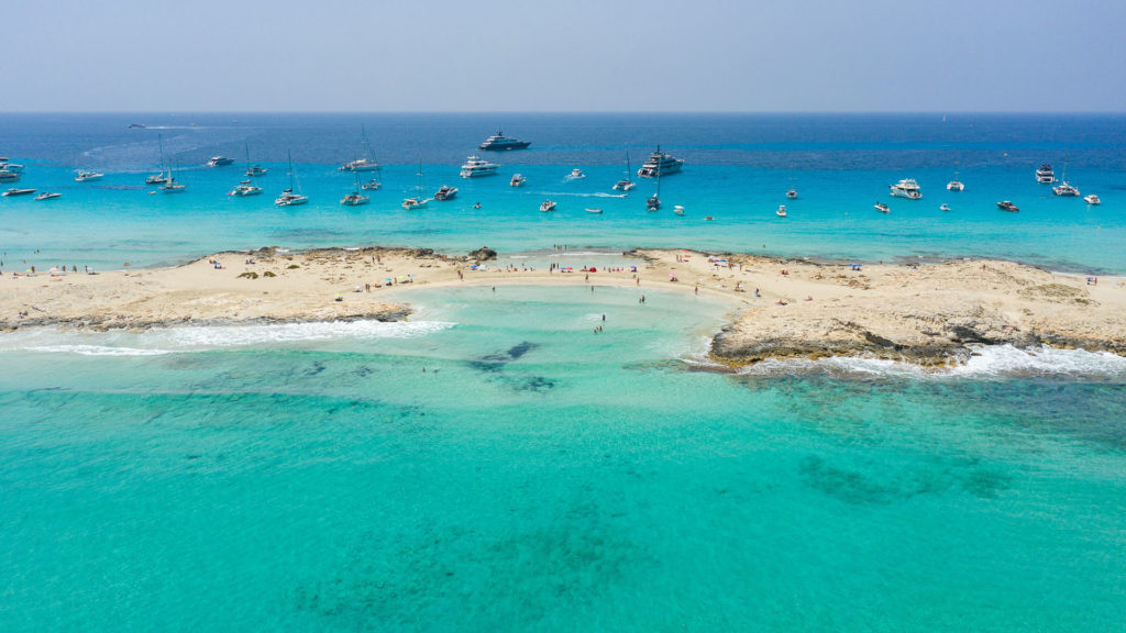 playa de ses illetes northern Formentera